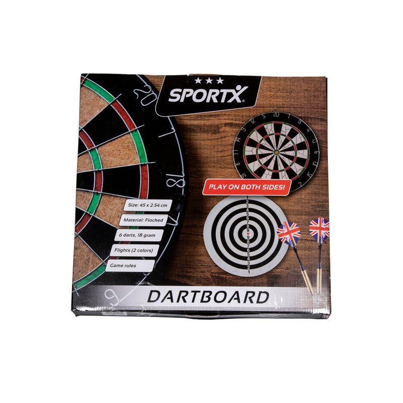 Afbeelding laden in galerijviewer, Sportx dartbord flocked met 6 darts
