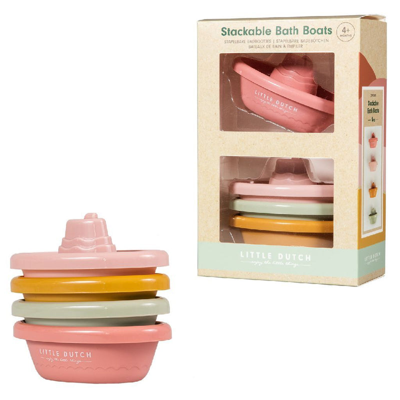 Afbeelding laden in galerijviewer, Little dutch 4 bad bootjes set roze
