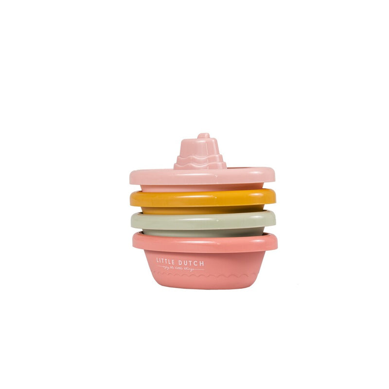 Afbeelding laden in galerijviewer, Little dutch 4 bad bootjes set roze

