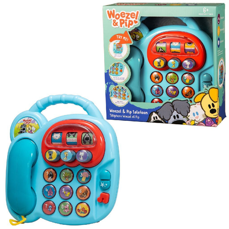 Afbeelding laden in galerijviewer, Rubo toys woezel en pip telefoon met geluid
