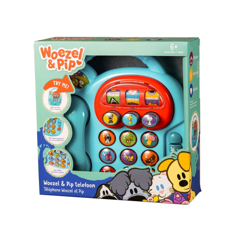 Afbeelding laden in galerijviewer, Rubo toys woezel en pip telefoon met geluid
