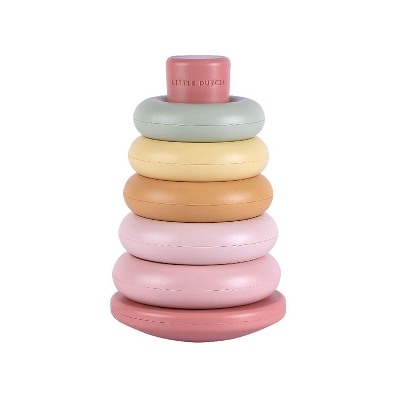 Afbeelding laden in galerijviewer, Rubo toys little dutch stapelringen roze
