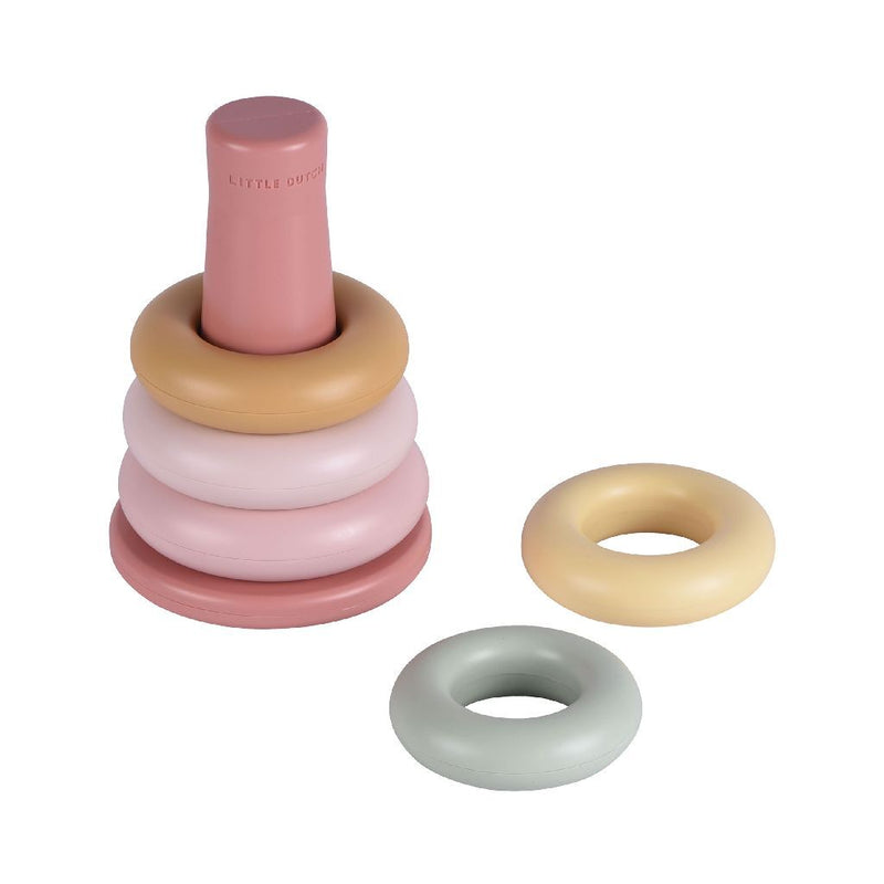 Afbeelding laden in galerijviewer, Rubo toys little dutch stapelringen roze
