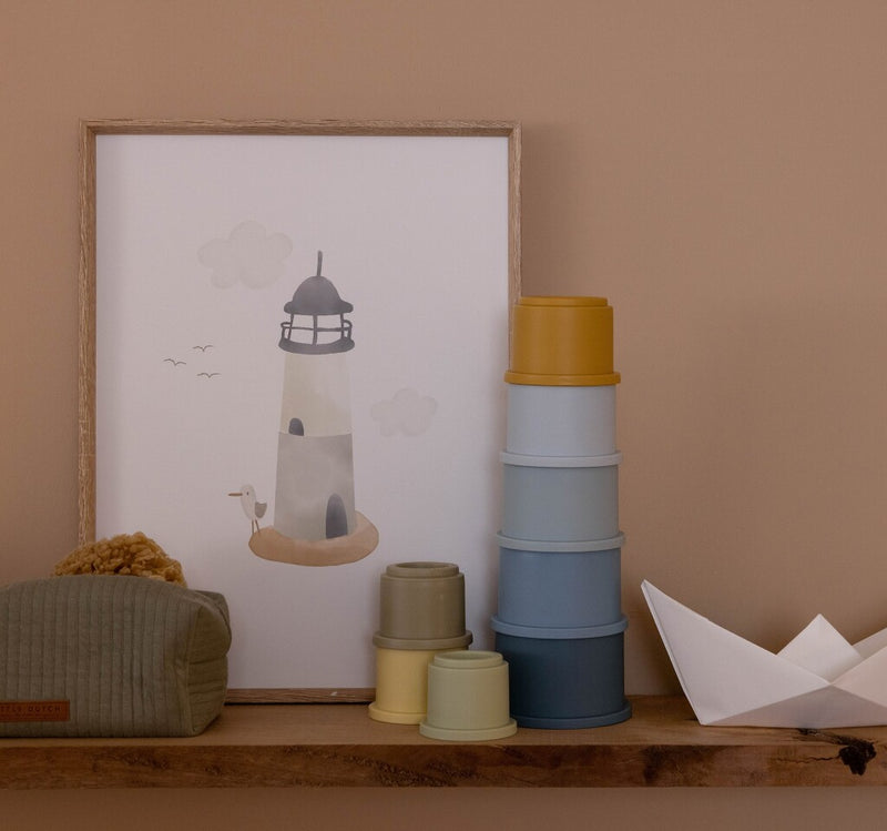 Afbeelding laden in galerijviewer, Little dutch stapelbekers blauw
