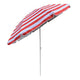 Outdoor Outdoor Parasol Strepen 180 cm Rood Wit
