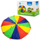 Outdoor play parachutedoek met ballen