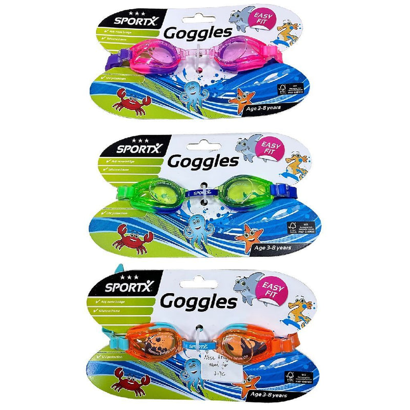 Afbeelding laden in galerijviewer, Sportx kids zwembril 4 sterren assorti
