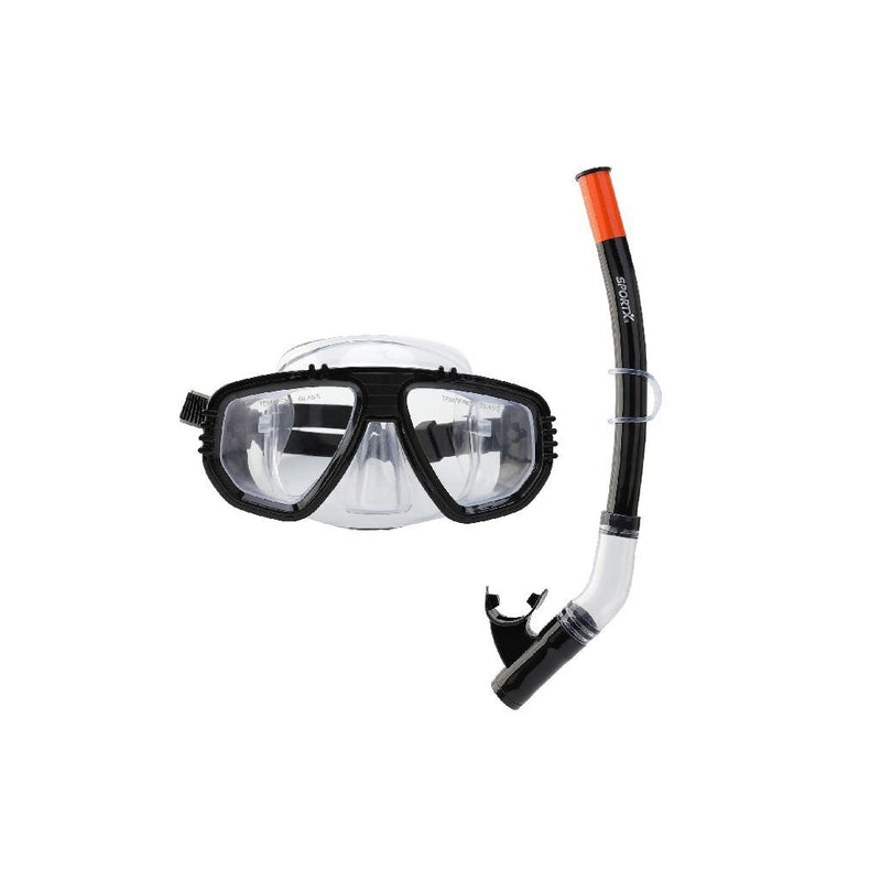 Afbeelding laden in galerijviewer, Sportx volwassenen snorkelset 4 sterren assorti
