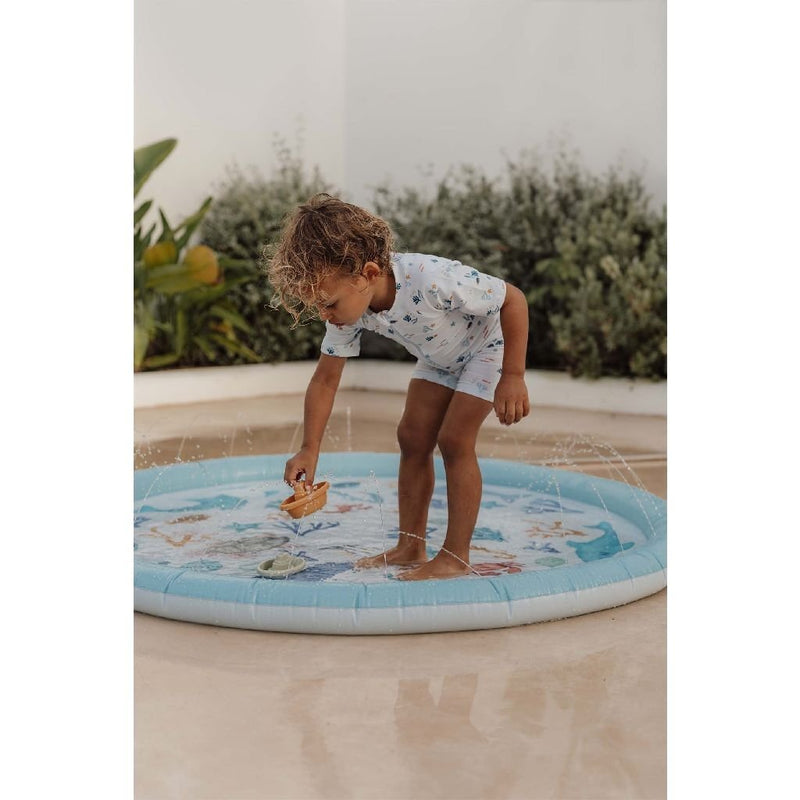 Afbeelding laden in galerijviewer, Little dutch ocean dreams sprinklermat 150 cm blauw
