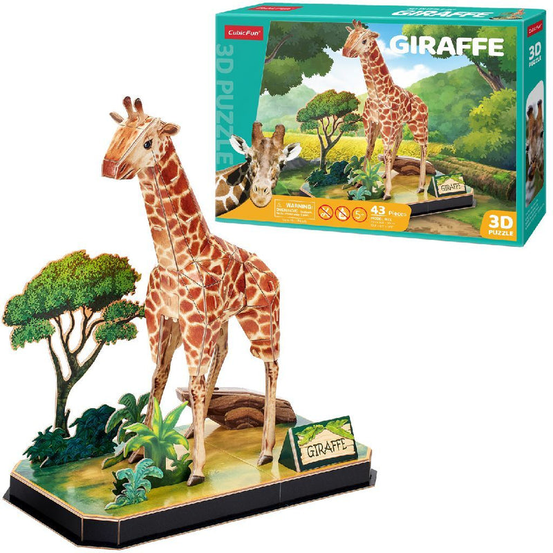 Afbeelding laden in galerijviewer, Cubic fun 3d puzzel giraffe 43 stukjes
