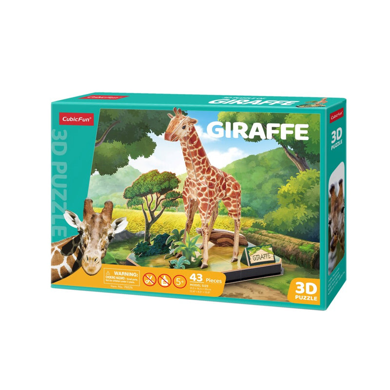 Afbeelding laden in galerijviewer, Cubic fun 3d puzzel giraffe 43 stukjes
