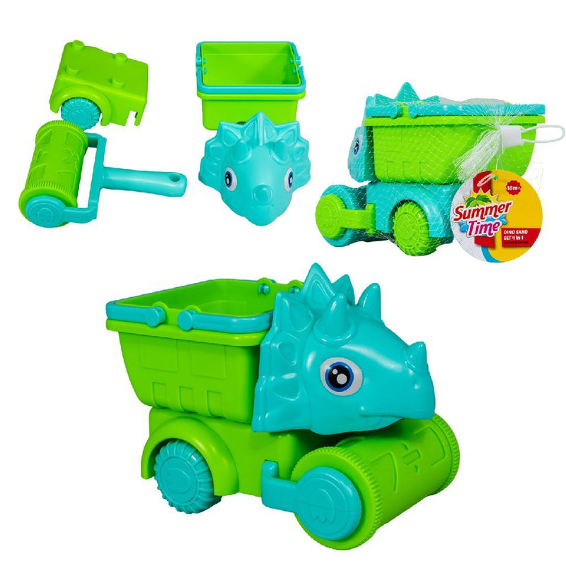 Afbeelding laden in galerijviewer, Summertime dino zand set 4in1 verschillende kleuren
