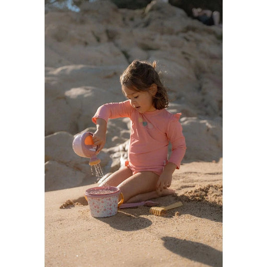 Little dutch pink flower strandset 5-delig roze