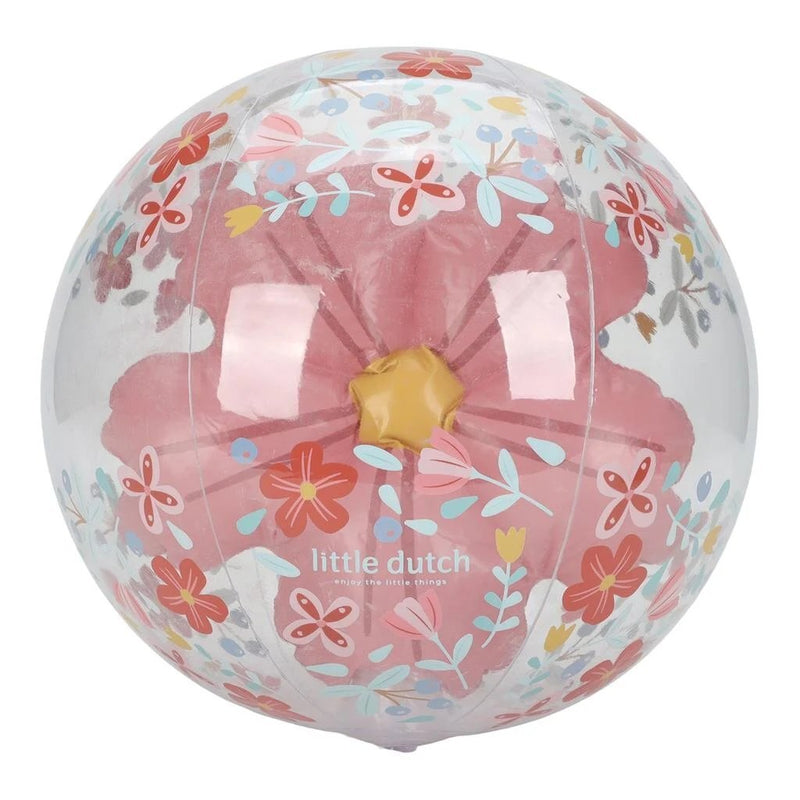 Afbeelding laden in galerijviewer, Little dutch pink flowers strandbal 3d figuur, 35cm
