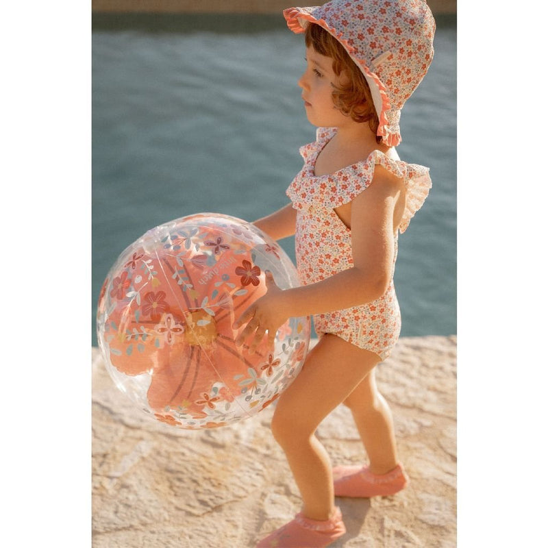 Afbeelding laden in galerijviewer, Little dutch pink flowers strandbal 3d figuur, 35cm
