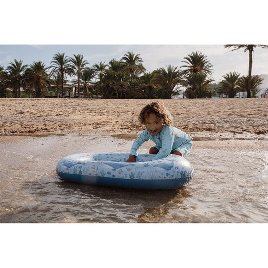 Little dutch ocean world bootje 100x67 cm blauw