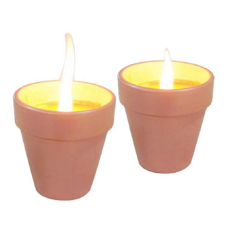 Afbeelding laden in galerijviewer, Basic Citronellakaarsen in Terracotta Potje 6.5 cm 3 Stuks
