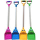 Basic plastic schep kikker met houten steel 76cm