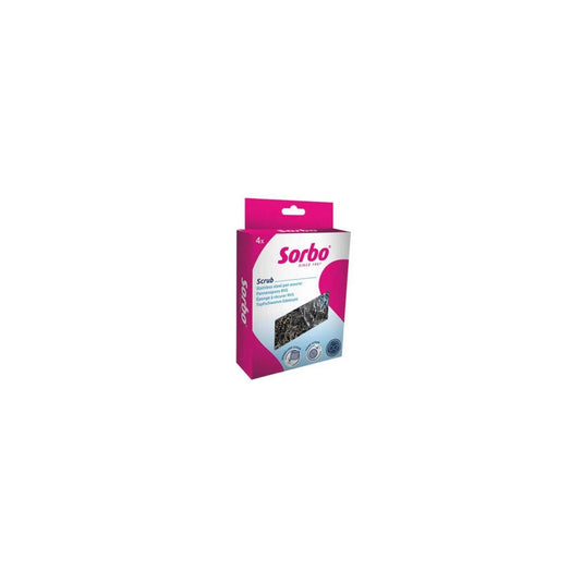 Sorbo pansponsen rvs 18 gram 4 stuks