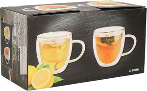 Bar essentials dubbelwandig drinkglas set 2 stuks 240ml