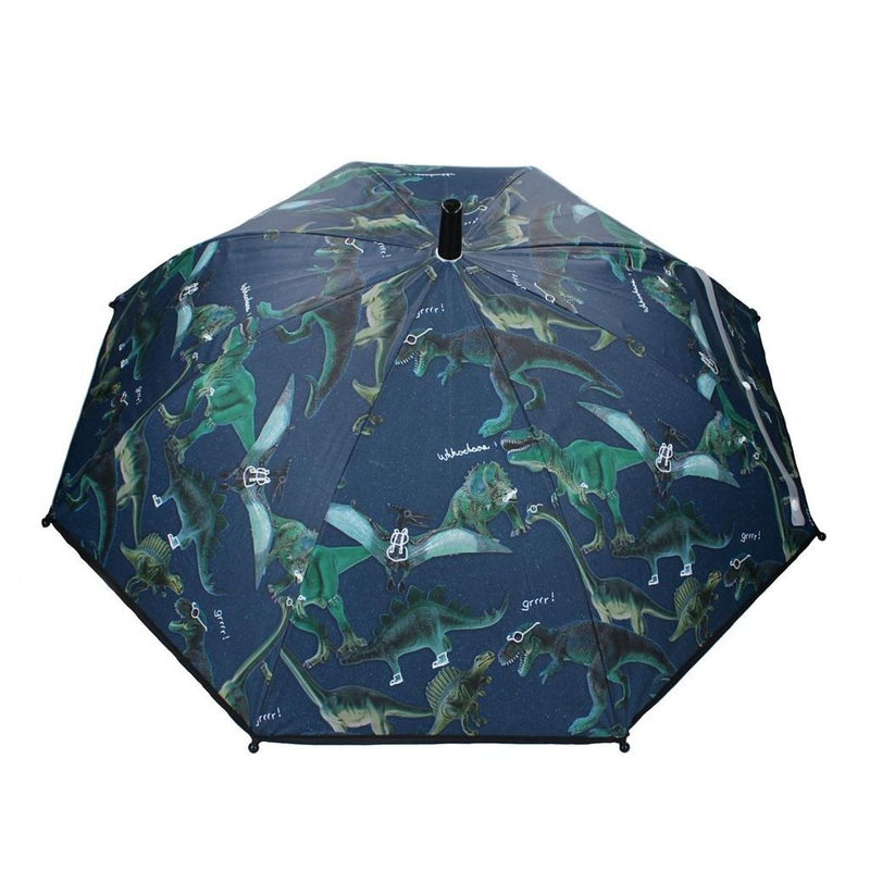 Afbeelding laden in galerijviewer, Basic paraplu dino's blauw groen

