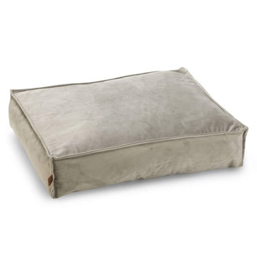 Designed by lotte nalino - hondenkussen - fluweel - velvet - grijs - 70x55x15 c cm