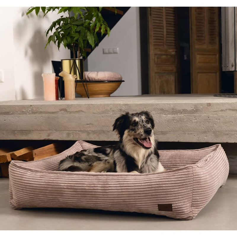 Afbeelding laden in galerijviewer, Designed by Lotte Designed by Lotte Hondenmand geribbeld 80x70x22 cm roze
