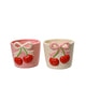 Decoris bloempot kersen dolomiet ø10,4xh9,1cm 2 assorti