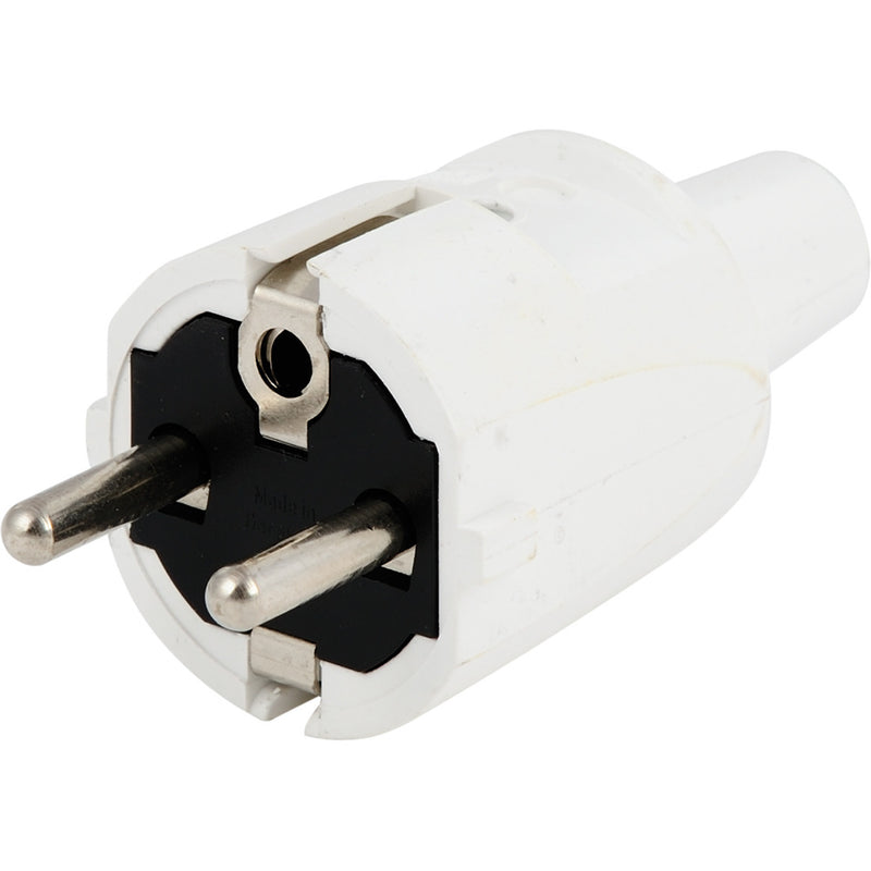 Afbeelding laden in galerijviewer, Scanpart stekker met ra, pvc wit
