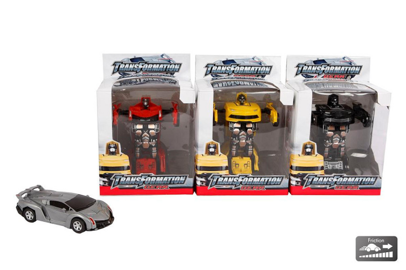 Afbeelding laden in galerijviewer, Transformable robot-car 4ass kleur 14cm
