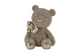 Van manen teddybeer sculptuur goud polystone decoratie 10x8x13cm.
