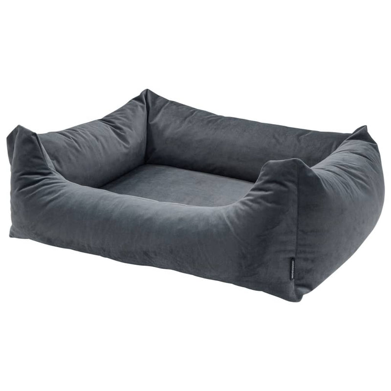 Afbeelding laden in galerijviewer, Madison hondenbed velvet 100x80x25 cm grijs
