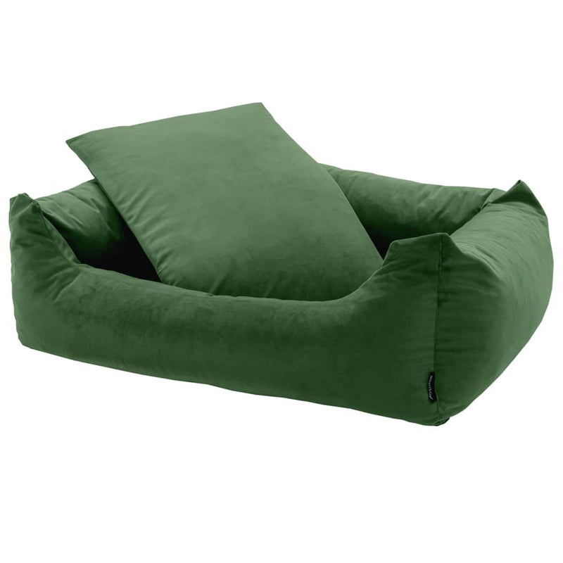 Afbeelding laden in galerijviewer, Madison hondenbed velvet 100x80x25 cm groen
