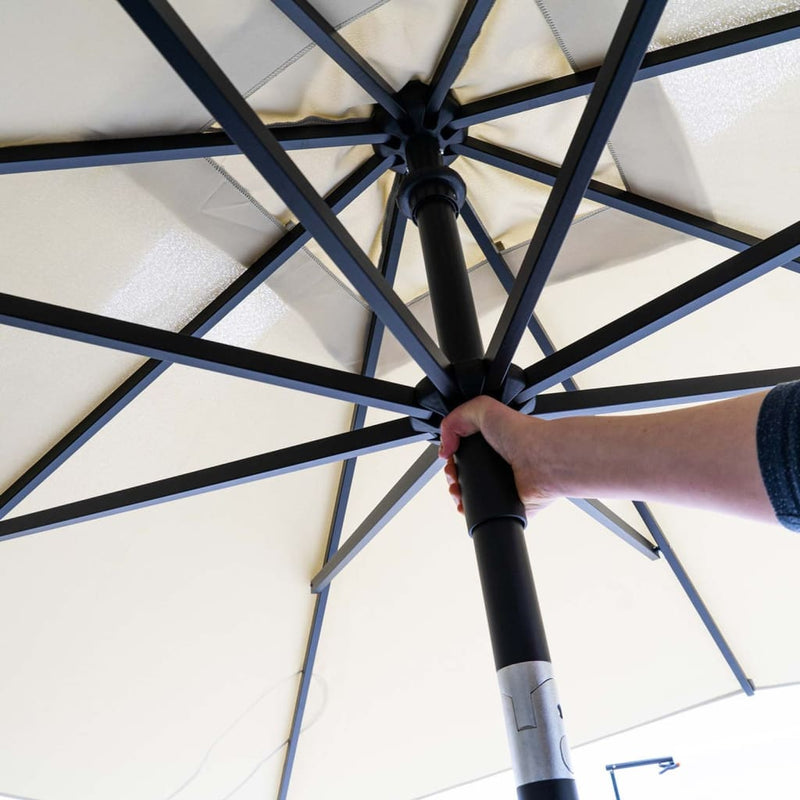 Afbeelding laden in galerijviewer, Madison Parasol Denia 200x200 cm taupe

