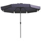 Madison Parasol Flores Luxe rond 300 cm saffierblauw