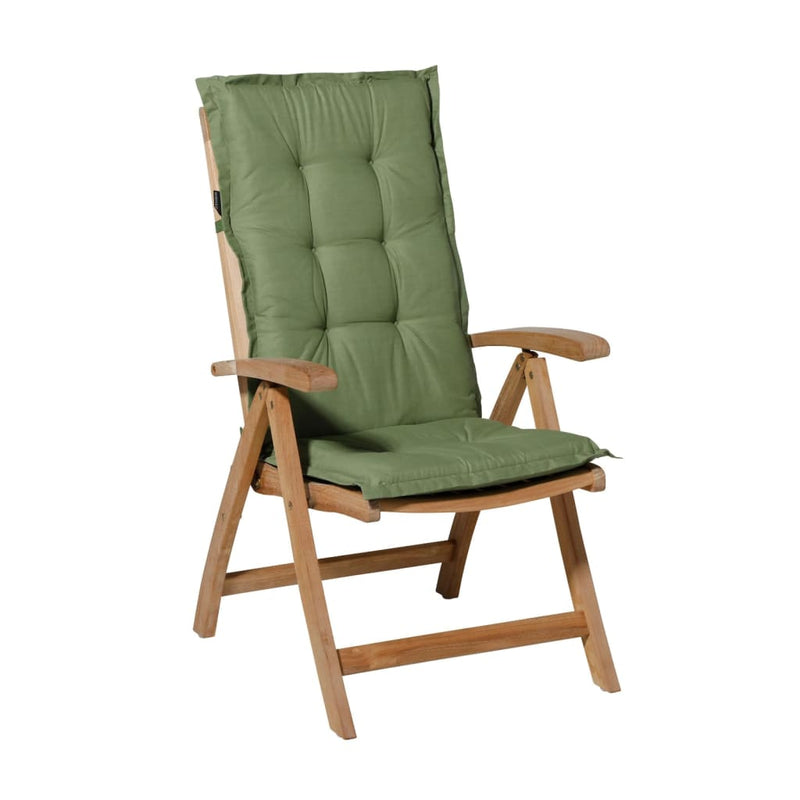 Afbeelding laden in galerijviewer, Madison Stoelkussen met hoge rug Basic 123x50 cm groen
