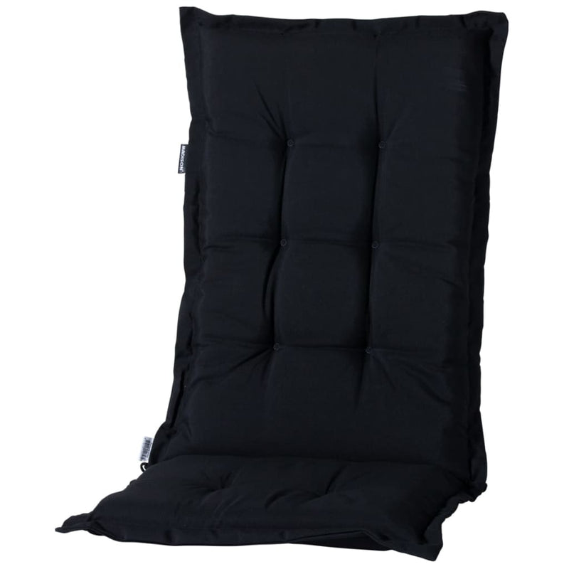 Afbeelding laden in galerijviewer, Madison stoelkussen met hoge rug panama 123x50 cm zwart
