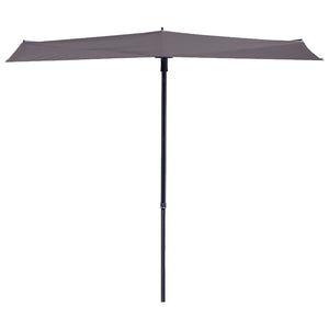 Madison balkonparasol sun wave 270x150 cm taupe pac3p015