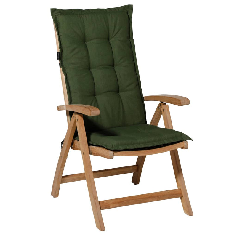 Afbeelding laden in galerijviewer, Madison stoelkussen met hoge rug panama 123x50 cm groen
