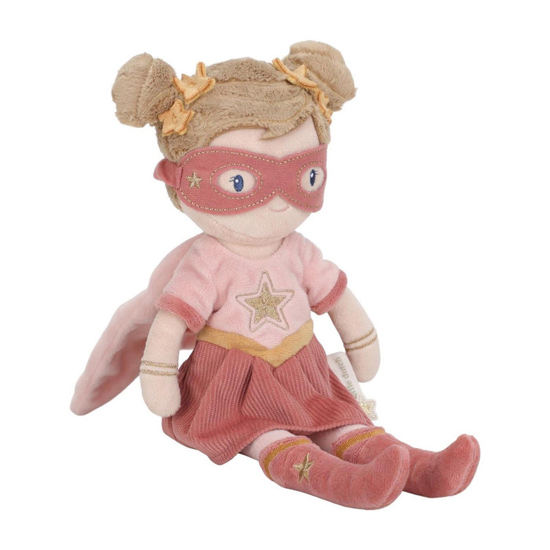 Afbeelding laden in galerijviewer, Little dutch superhero knuffelpop rosa - 35 cm
