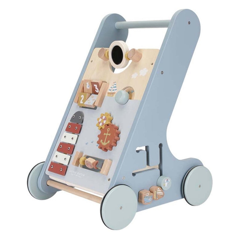 Afbeelding laden in galerijviewer, Little dutch houten babywalker sailors bay blauw
