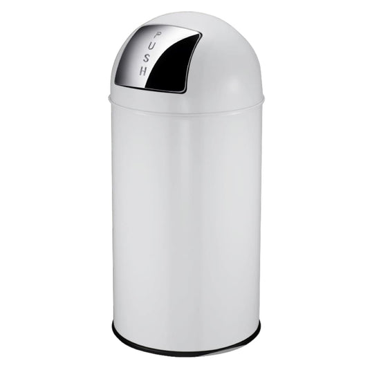 Eko eko afvalbak met drukdeksel 40 l wit