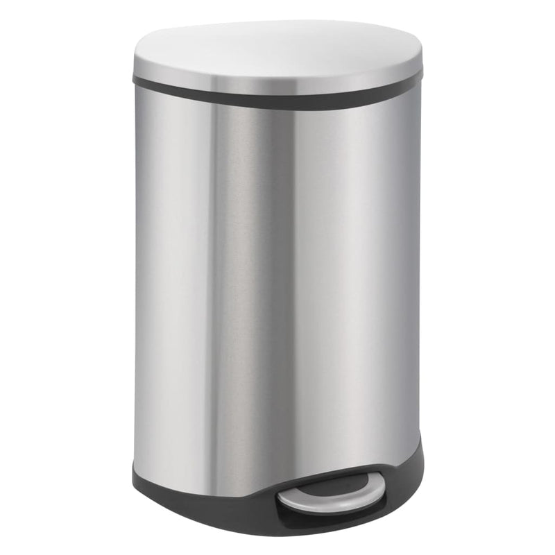 Afbeelding laden in galerijviewer, Eko - shell bin pedaalemmer 50 liter - stainless steel plastic - mat rvs - prullenbak
