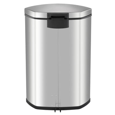 Eko - shell bin pedaalemmer 50 liter - stainless steel plastic - mat rvs - prullenbak