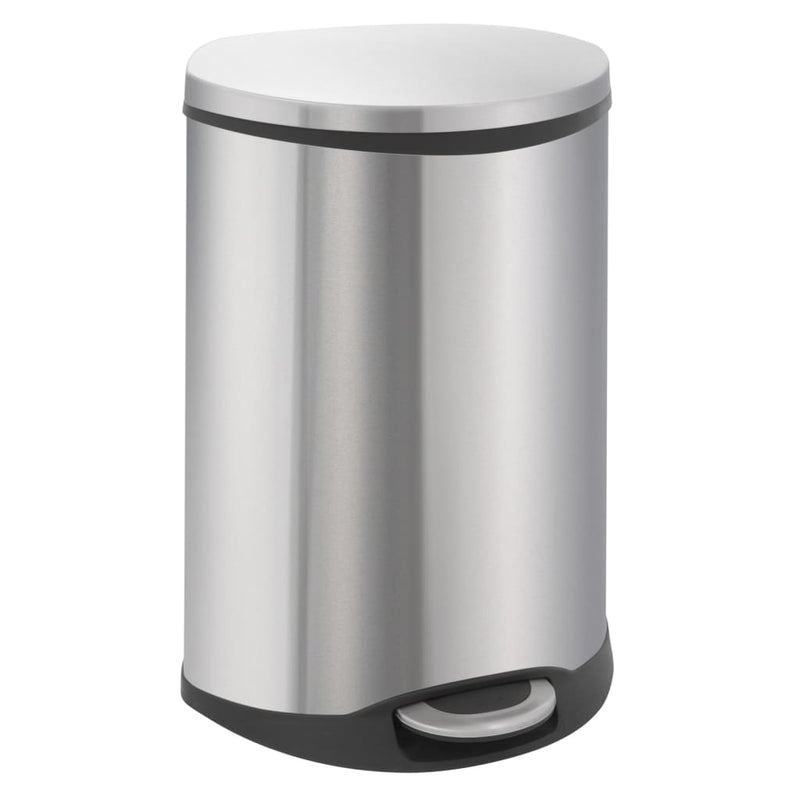 Afbeelding laden in galerijviewer, Pedaalemmer eko shell zilver 2x 22 l kunststof, staal
