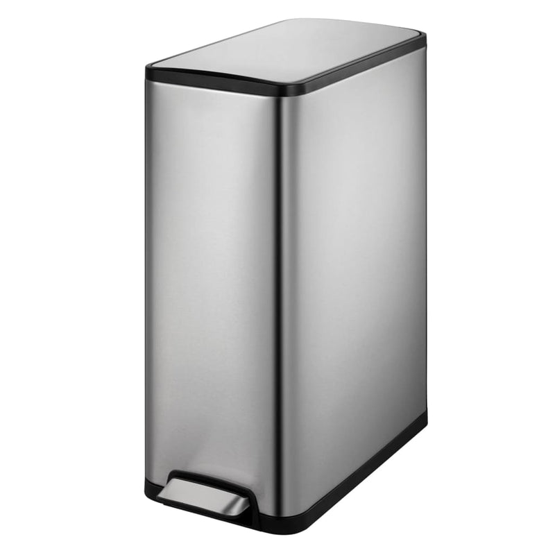 Afbeelding laden in galerijviewer, Eko pedaalemmer ecoslim 2x20 l matzilverkleurig
