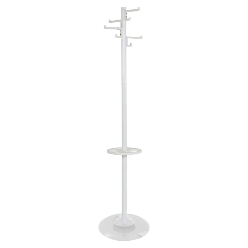 Afbeelding laden in galerijviewer, V-part kapstok staand met 8 haken porcelain 178 cm wit
