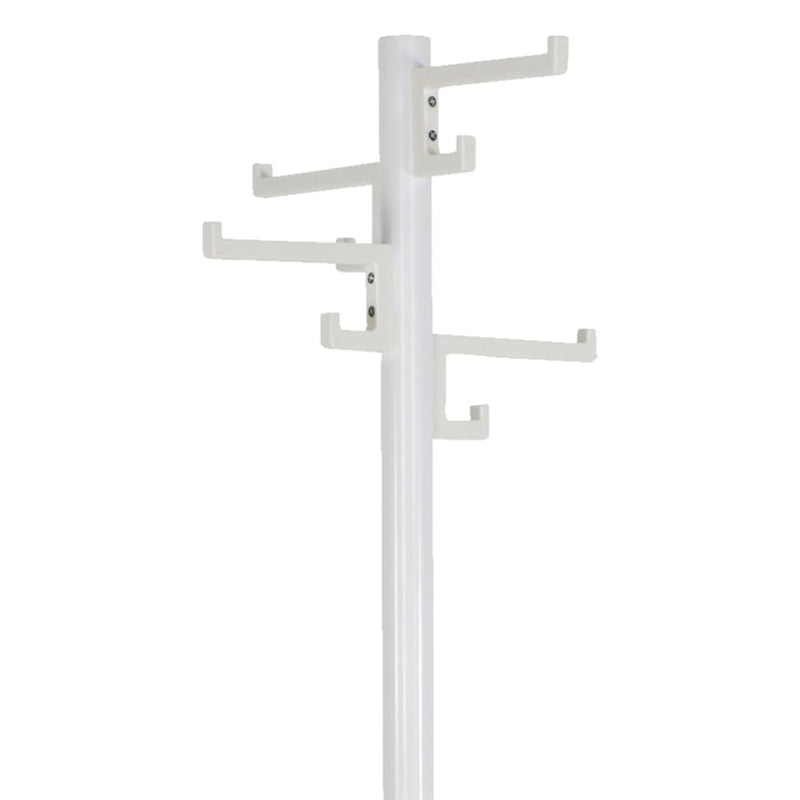 Afbeelding laden in galerijviewer, V-part kapstok staand met 8 haken porcelain 178 cm wit
