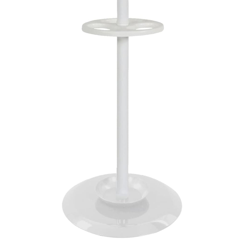 Afbeelding laden in galerijviewer, V-part kapstok staand met 8 haken porcelain 178 cm wit
