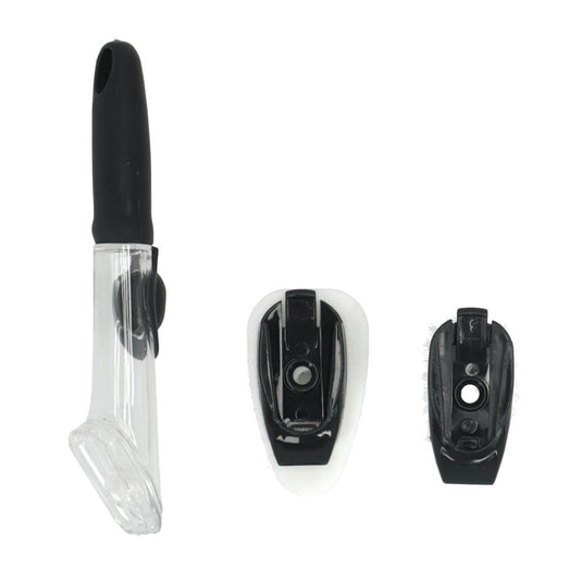 Overige merken aqua laser afwasborstel met dispenser + schuurspons zwart wit